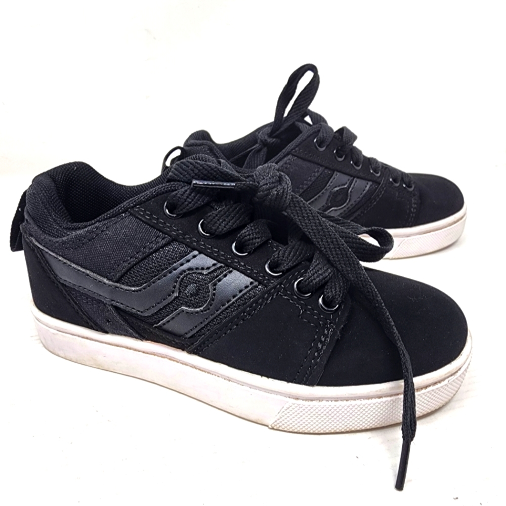 Heelys Black Boy's Roller Shoes Black on Black Sneakers Childrens Youth Size 13
